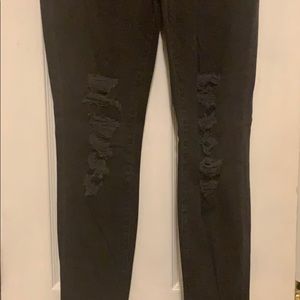 J Brand distressed black skinny Maria jeans